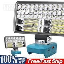 LED Work Light 38W 6000LM Flashlight Emergency Lights For Makita 18v LXT Battery
