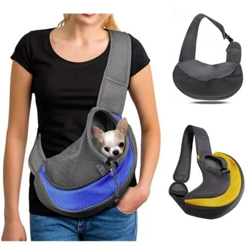 Carrier Bag Sling Mesh Backpack Pet Dog Cat Puppy Comfort Travel Tote Shoulder