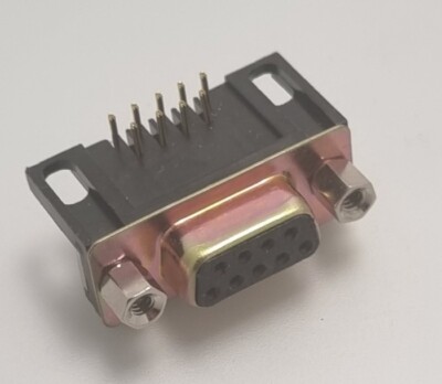 D-SUB 9 Pin Buchse rechter Winkel PCB Stecker 2 Reihen DB9F