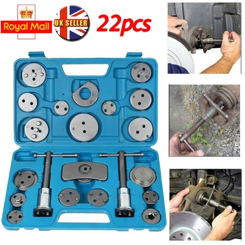 Xuuyuu Herramienta De Rebobinado De Pinza De Freno De Disco, 22 Piezas Herramienta De Retroceso De Viento Universal Kit De Herramientas De Retroceso
