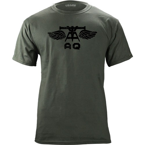 Distressed Naval Aviation Fire Control (AQ) Rating Badge T-Shirt - Picture 4 of 5
