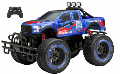 New Bright 110 Radio Control 96v Ford Raptor Truck Blue Like New 50211108927 Ebay