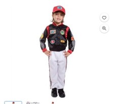 Race Car Driver Costume For Kids - Boys Racing Jacket Dress By Dress Up America