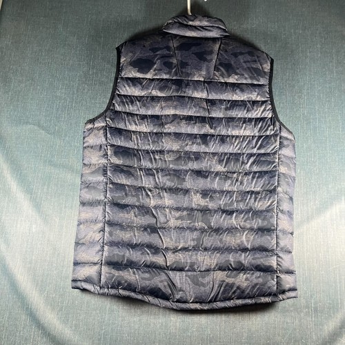 Backcountry Mens Puffer Vest Size XL Gray Black Camouflage Nylon Lined Full Zip - Picture 2 of 11