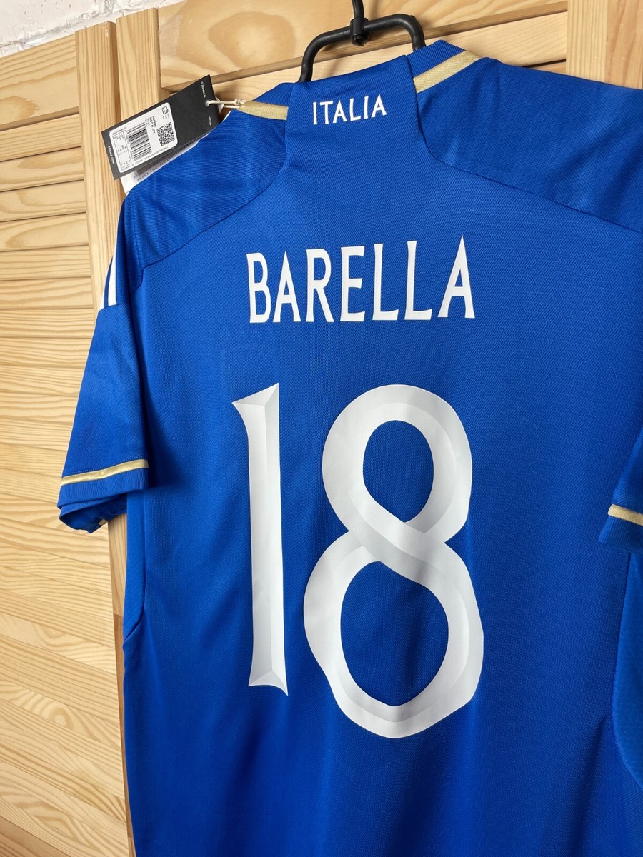 イタリア代表ジャージ BARELLA 18 M 2024-25 Italy Home Shirt Barella #18