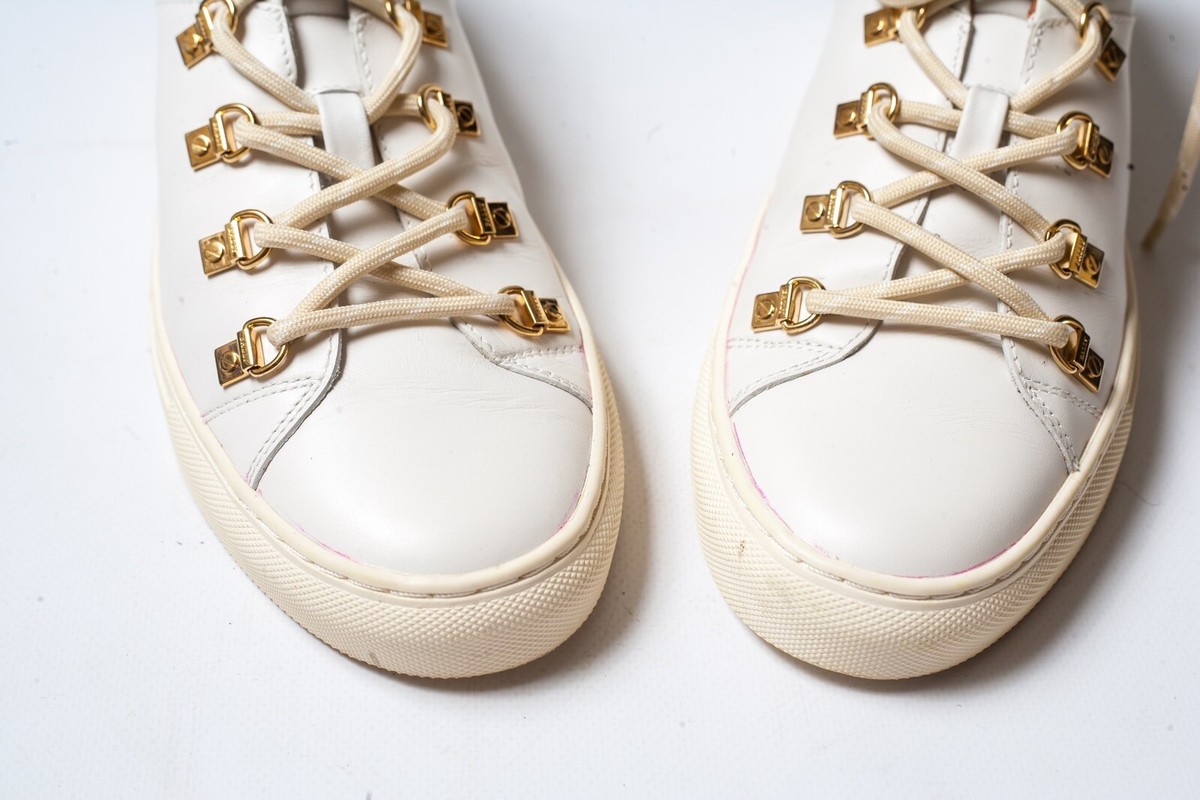 BALLY Heidy Womens White Leather Sneakers Size US 9 1/2 | eBay