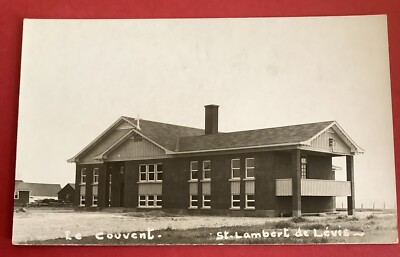 St-Lambert-de-Lévis Quebec Canada vintage real photo postcard RPPC Le Couvent