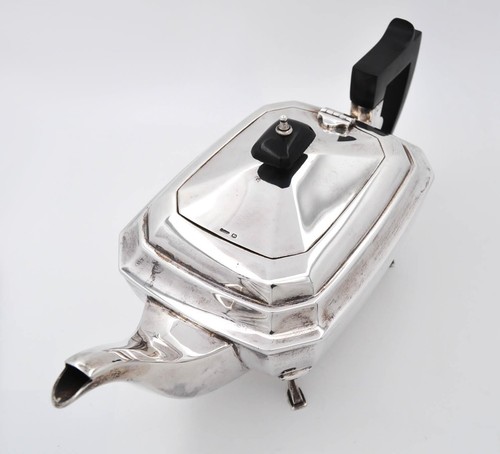 Juego de té inglés plata de ley maciza 9205 BRS Sheffield 1941 aprox. 1266 g - Imagen 6 de 12