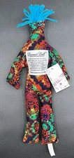 NWT! Dammit Doll 14" Stress Reliever Colorful Green Orange Red Black Blue Hair