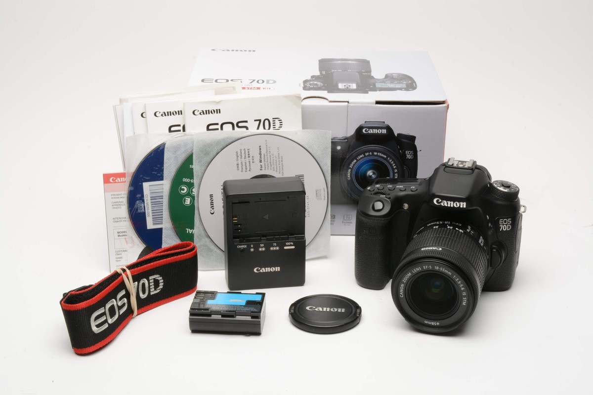 【美品】Canon　EOS　７０D　18-55mm　レンズセット ☆美品☆ Canon EOS 70D ダブルレンズセット - メルカリ