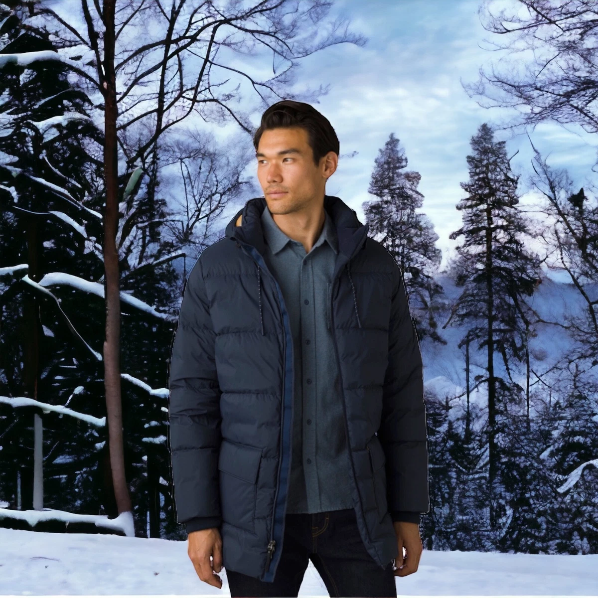 prAna Mens Klamath Down Puffer Winter Jacket Coat Size Medium