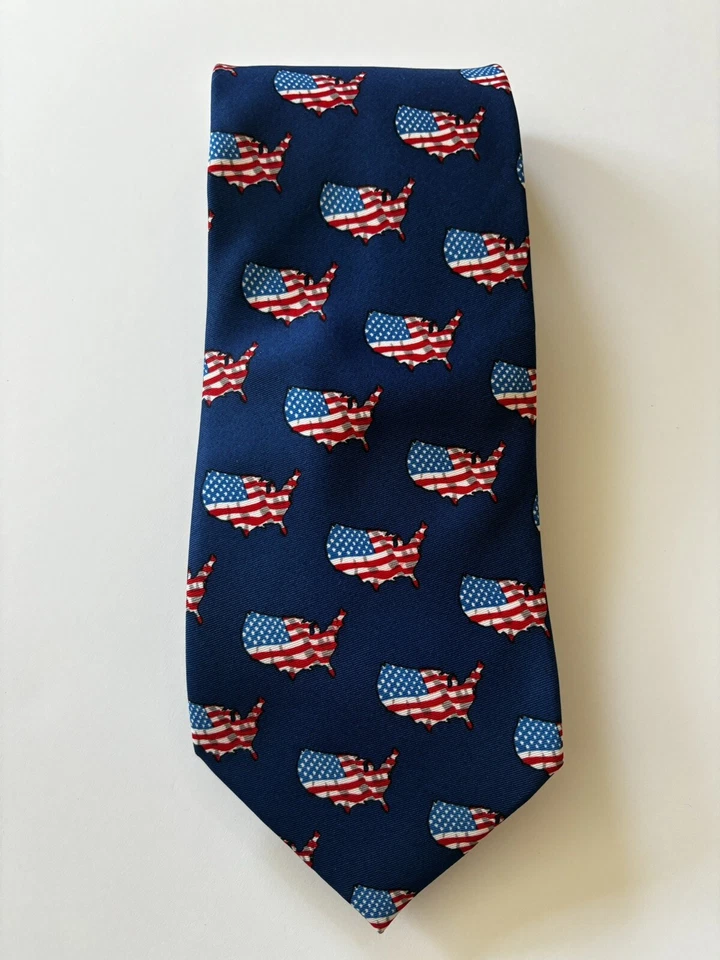 Corbata para hombre UTOPÍA BANDERAS AMERICANAS PATRIOTA ELECCIONES AMERICANAS EE. UU. Trump MAGA Foto 4 de 4