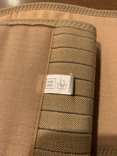 NuMomz Tummy Wrap Tan/Beige One Size Maternity Belly Support - Picture 4 of 5