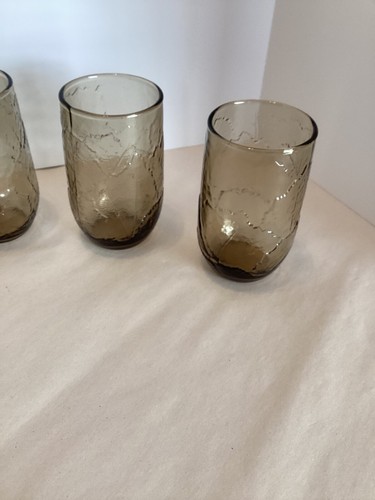 Set of 6-Anchor Hocking Sherwood Spicey Brown Small Tumblers Juice Glasses, 6 oz - Picture 4 of 14