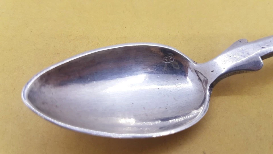 Colher de prata otomana antiga Tugrah 31,8 gr - Imagem 3 de 4