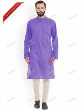 Mens Kurta Wear Mens Shirt Indian Ethnic Dress Mens Kurta Plain Size S to 7XL