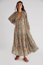 NWT Free people - Feeling Groovy - Maxi Dress - Large - Floral - Boho