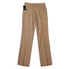 NWT Adidas Men's 32 x 38 Climalite Khaki Golf Pants Extra Long Pleated Stretch