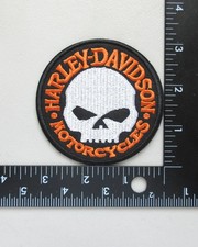 SKULL MOTORCYCLES BIKERS VEST JACKET 3" ROUND EMBROIDERED IRON ON PATCH