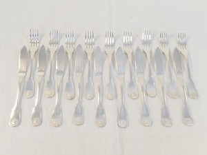 CHRISTOFLE 12 CUILLERES COQUIELLE Vendome 20,4cm Argent Argenterie