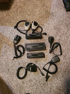 Lot of 3Motorola Astro Remote Control  HLN6432C & 6 Microphones