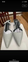 Wheres That From Womens Silver Heel Sandals UK Size 5