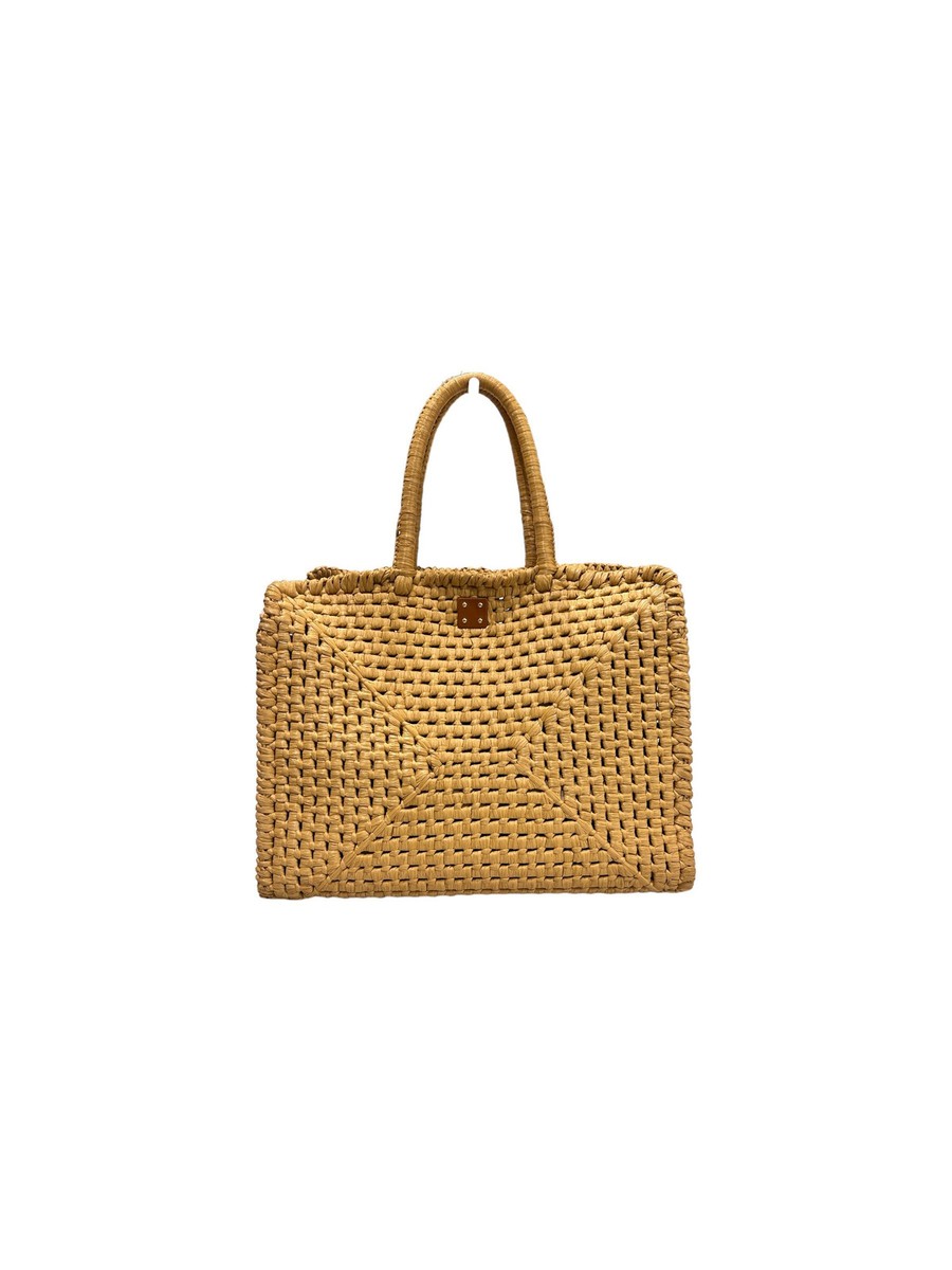 Salvatore Ferragamo Studio Box Bag Natural Medium 99070990