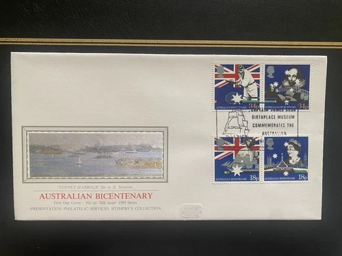 21/06/1988 GB Silk FDC: Australian Bicentenary, Captain Cook Museum SHS