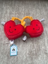 Jellycat Amuseables Val and Tina Love Locks in Red NWT Gift