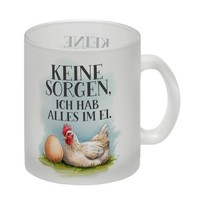 Keine Sorgen, Alles Im Ei Glas Tasse Huhn Und Ei