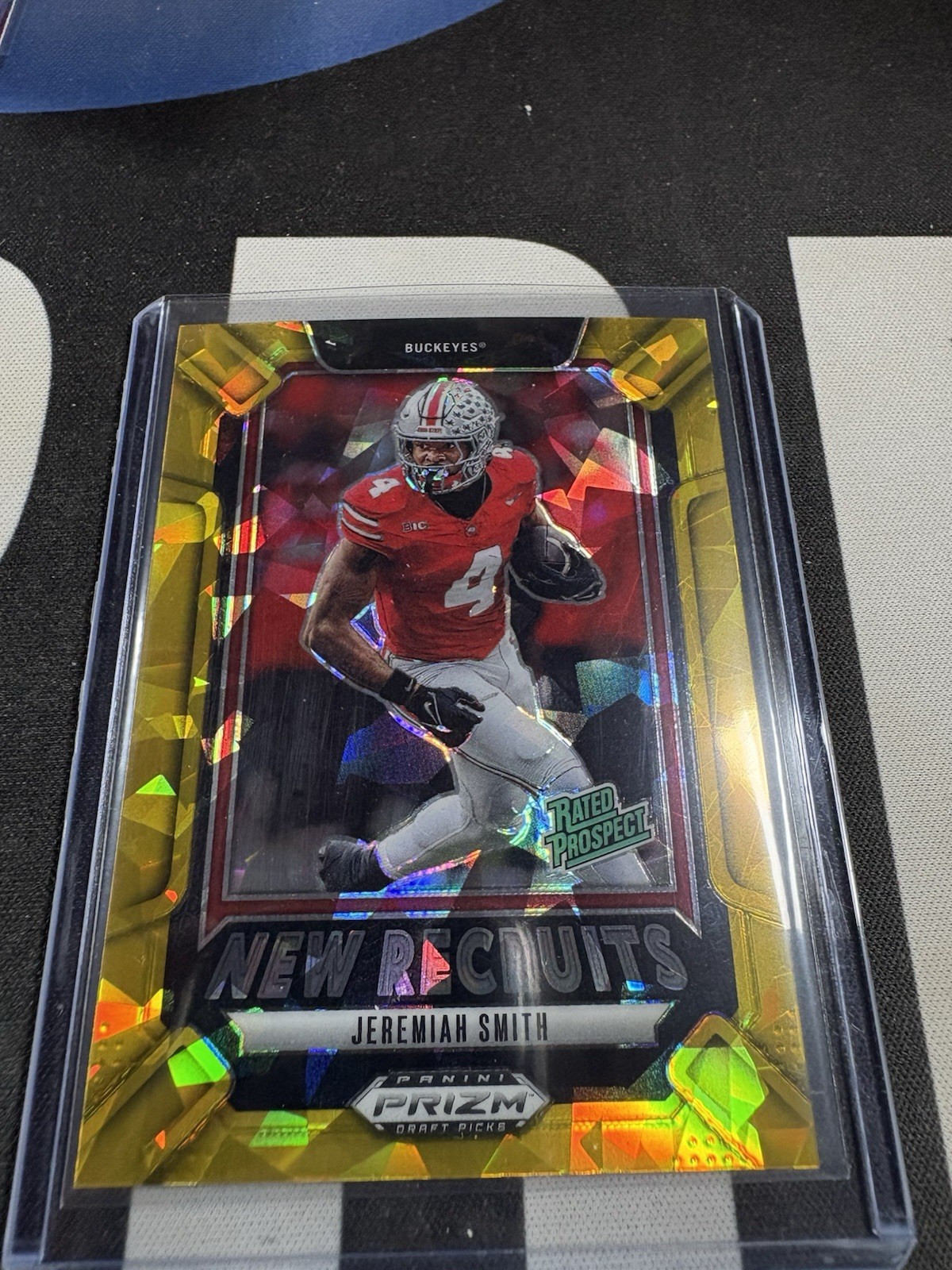 2025 Panini Prizm Draft Picks - Jeremiah Smith #160 Gold Ice Prizm (RC)
