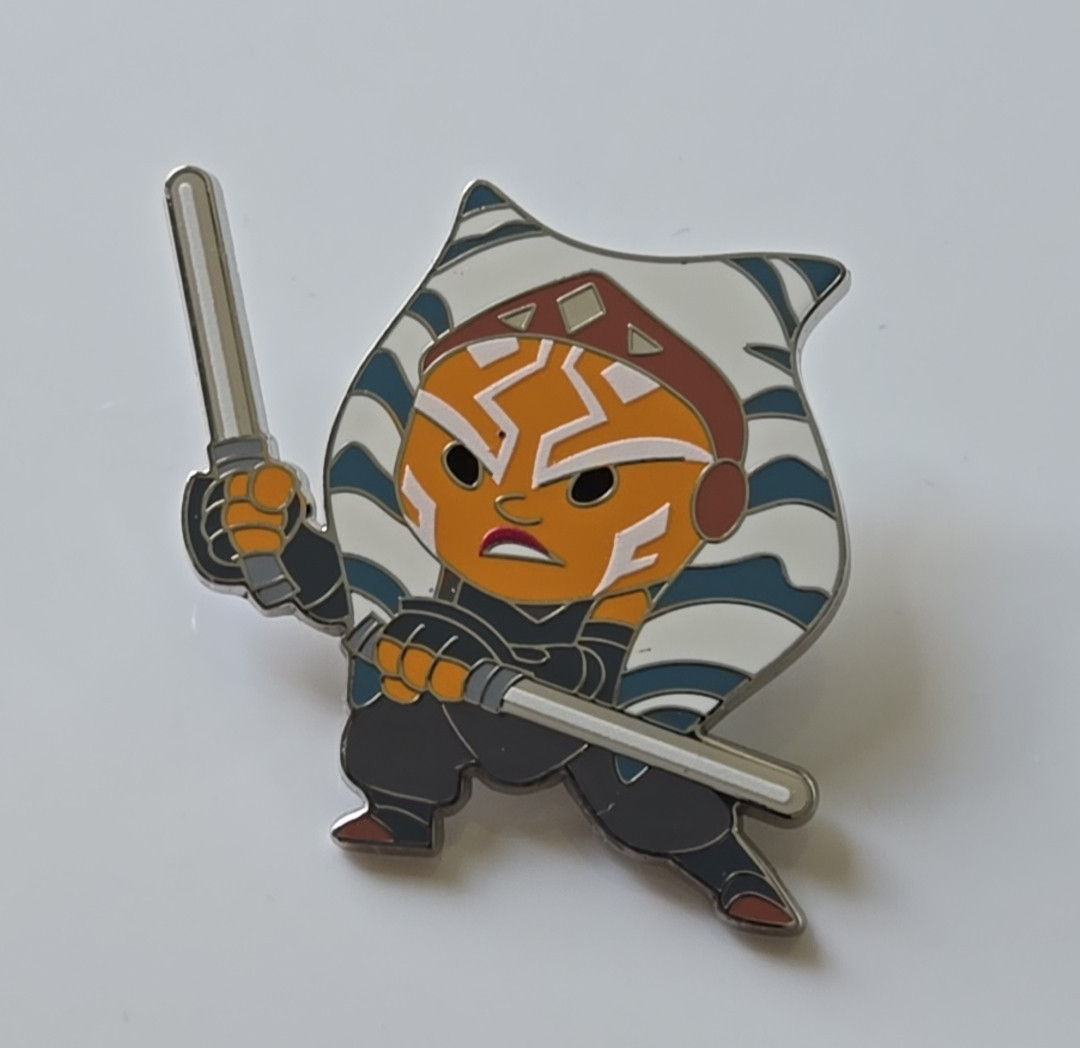 2026 Disney Star Wars Cute Ahsoka Tano Light Side Vs. Dark Side Box Mystery Pin