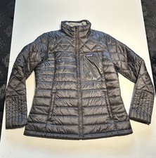 Patagonia Radalie Quilted Puffer Insulated Dark Gray Jacket Women s Sz XL