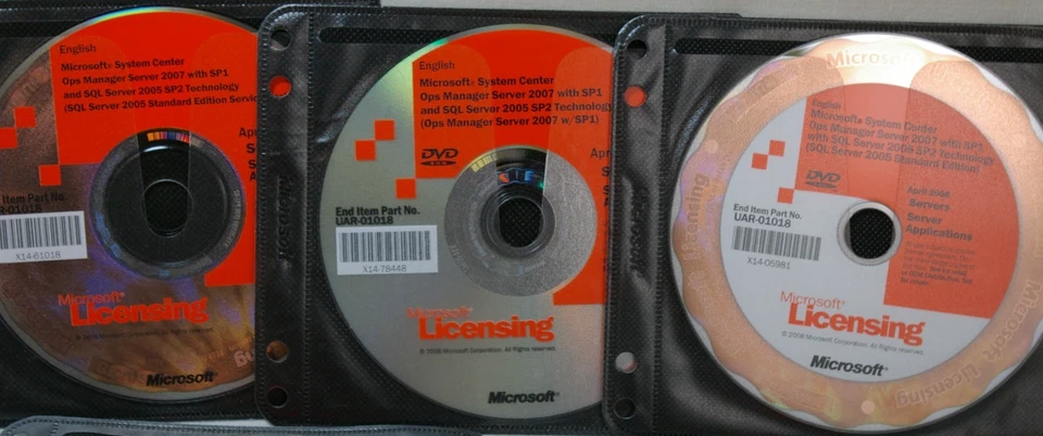 Microsoft Volume Licensing Ops System Manager 2007 SQL Server 2007 MDM 2008 DVDs - Image 4 of 4