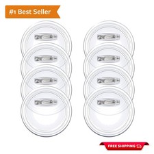 20 Clear Acrylic Button Pins - DIY Craft Maker Kit for Custom Badges 2.36"