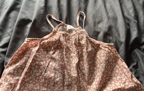H&M Girls Summer Dress Age 9-10 Years Butterflies Strappy - Picture 2 of 3