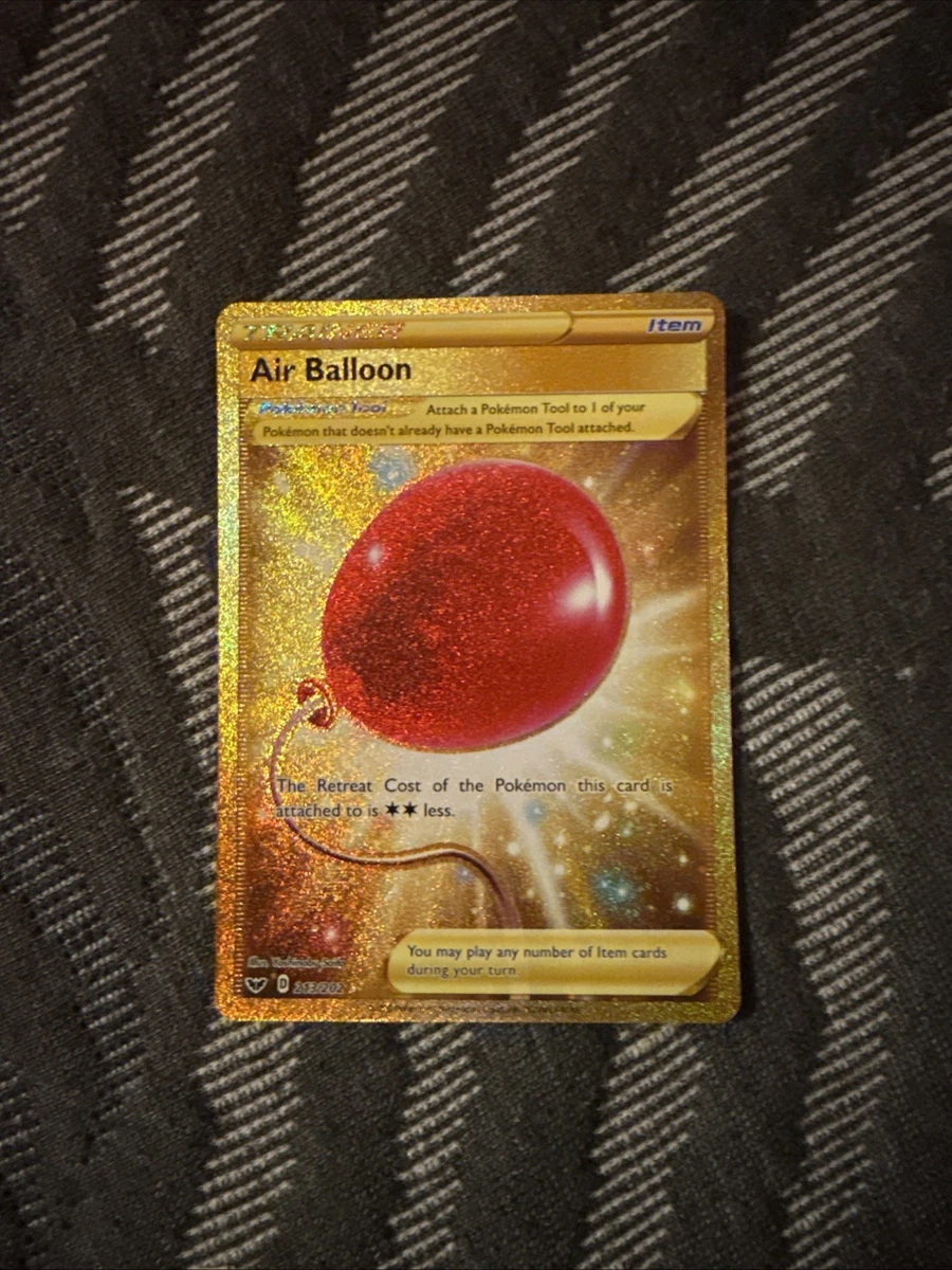 gold air balloon pokemon card Air Balloon - 213/202 Sword & Shield Gold Trainer - NM/MINT