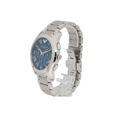 EMPORIO ARMANI AR-11082 ブルークロノ 超極上美麗時計 Emporio Armani Chronograph 45mm Steel Blue Dial Men's Quartz Watch