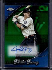 2025 Topps Chrome Update Josh Jung Chromeography Green Refractor Auto #/99
