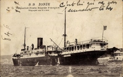 CPA SS Ionie, Paquebot Poste Rapide Français - 4417708