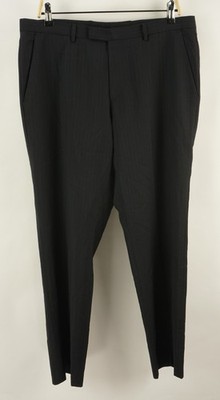 Hugo Boss Grand Central Lightweight Woven Wool Dress Pants Men's 36 x 30 Striped