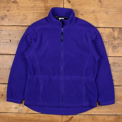 Vintage L.L. Bean Fleecejacke L Damen 90er lila Wandern Outdoor