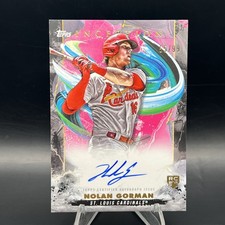 Nolan Gorman 2023 Topps Inception Pink Rookie RC On Card Auto 55/99 SP Cardinals
