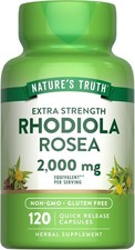 Rhodiola Rosea Root Extract  2000mg  120 Capsules  by Nature's Truth