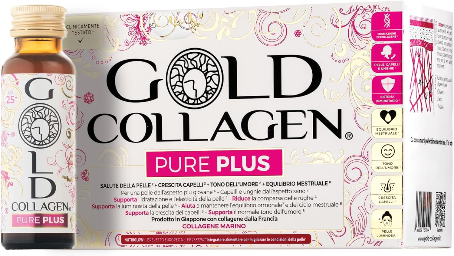 Pure Plus Integratore Capelli Unghie Pelle | Formula Oro Biotina