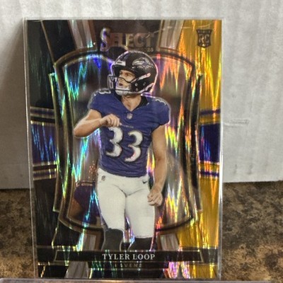 2025 Panini Select Tyler Loop #161 Black and Gold Prizm Shock Premier Level RC