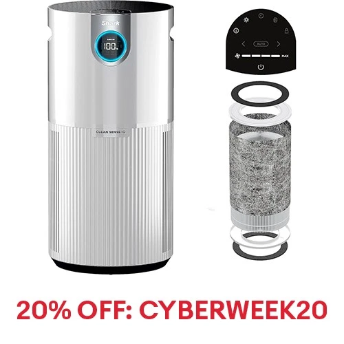 Shark R-UA205 Nanoseal HEPA Air Purifier,1350 Sq.Ft.,White-Certified Refurbished