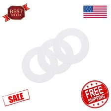 uxcell 3pk Goof Rings 2.76x4.7 White