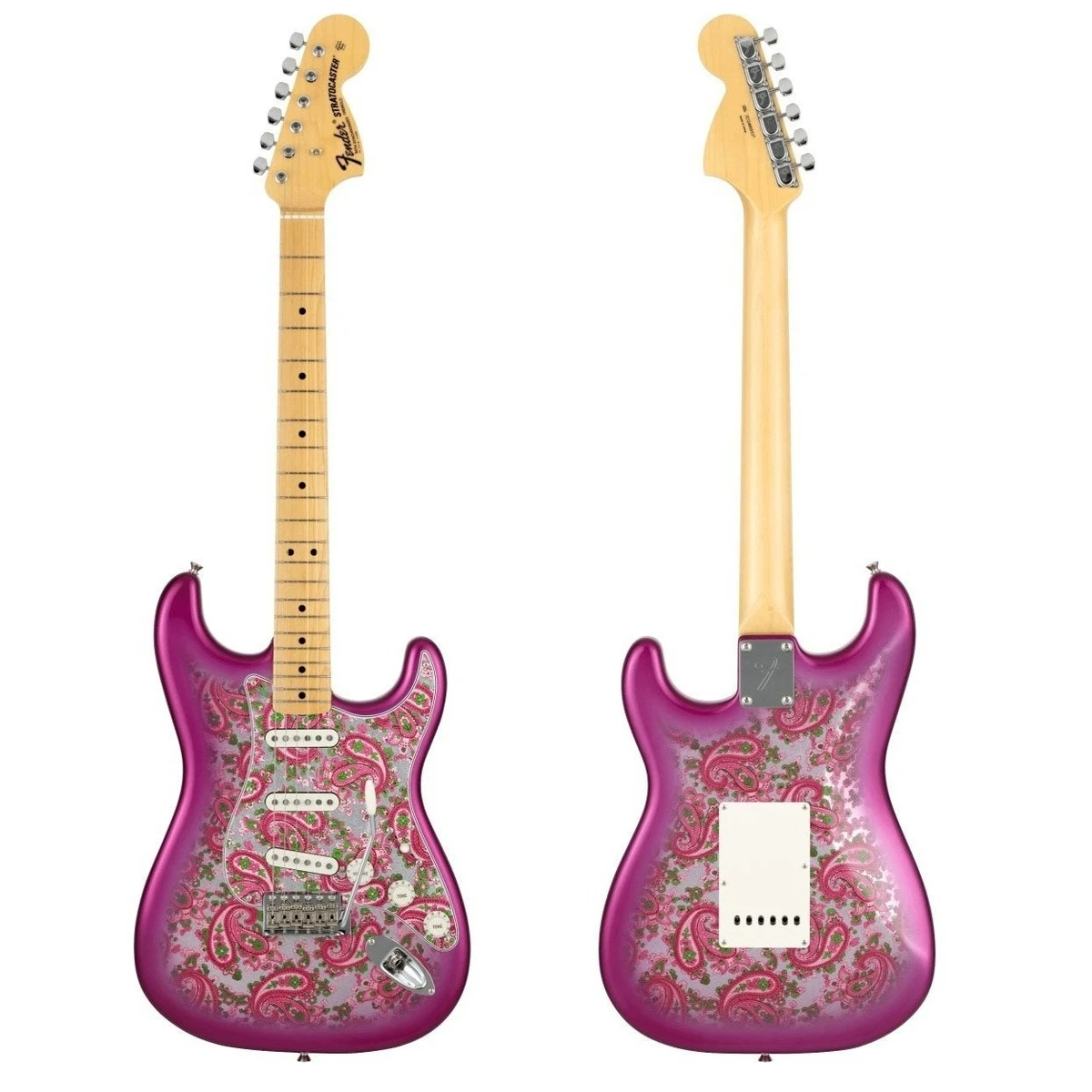 Fender 粉红色实心体电吉他| eBay