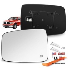 Compatible with Dodge Ram 1500 2500 Driver Side Mirror Glass, Driver Side  LH  
